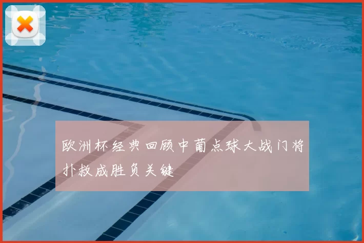 欧洲杯经典回顾中葡点球大战门将扑救成胜负关键